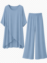 Prenesite sliku u preglednik galerije, KOMPLET (OBLEKA + HLAČE), UNI velikost do 50, svetlo modra barva