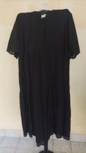 Naložite sliko v pregledovalnik galerije, OBLEKA, dolga, UNI velikost do 48, temno modra in črna