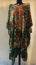 Naložite sliko v pregledovalnik galerije, Orientalska tunika/pončo, UNI velikost do 50, zelena barva (1009)