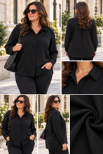 Prenesite sliku u preglednik galerije, Elegantna bluza v več barvah z ovratnikom – UNI do 50/52
