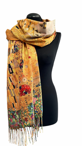 Topel šal iz viskoze, motiv slike G. KLIMTA - KISS, SRR2-104-1