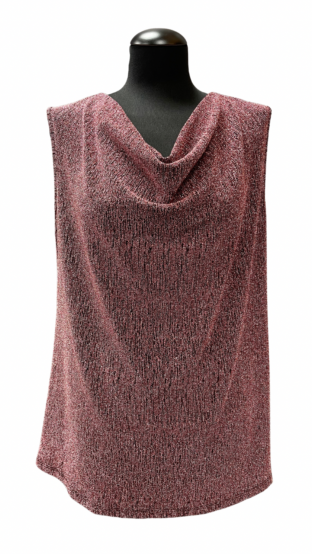 Eleganten top z bleščicami, raven kroj, UNI velikost do 48/50, ČRNO ROZA