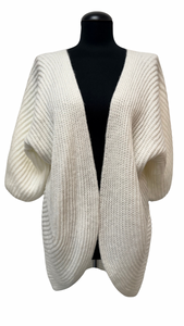 Daljši volnen bolero, UNI velikost 48/50, KREM
