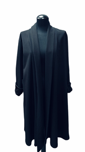Nepodloženo elegantno ogrinjalo, UNI velikost do 52/54/56, ČRNO