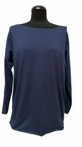 Basic oprijeta majica iz bombažnega jerseya, UNI vel. do 48, TEMNO MODRA
