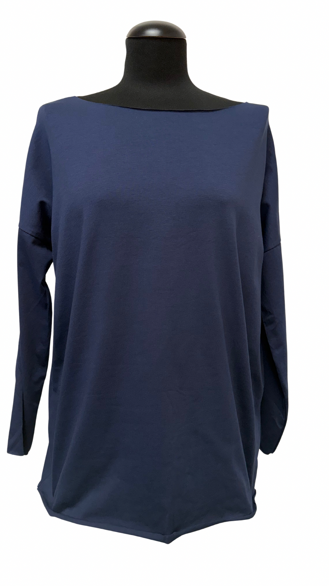 Basic oprijeta majica iz bombažnega jerseya, UNI vel. do 48, TEMNO MODRA