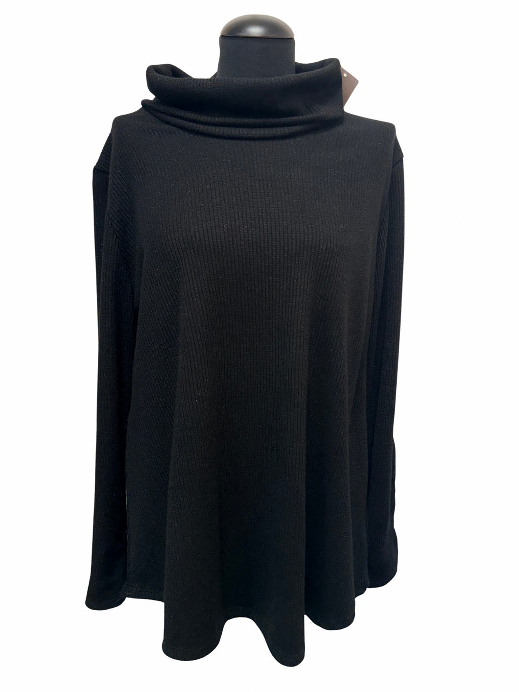 Puli rebrast, A kroj, širok ovratnik, UNI vel. do 50, ČRN