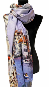 Kosmaten, topel šal iz viskoze, VENICE (SRR2-190)