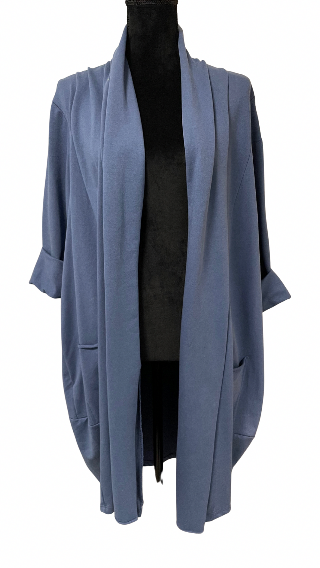 Tanjša bombažna jopa v kroju balončice, UNI velikost do št. 48/50/52, JEANS MODER