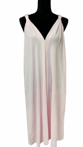 Obleka z naramnicami, raven kroj, prsni obseg do 115 cm, ROZA