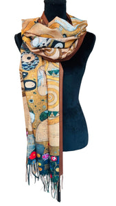 Topel šal iz viskoze, motiv slike KLIMT THE TREE OF LIFE