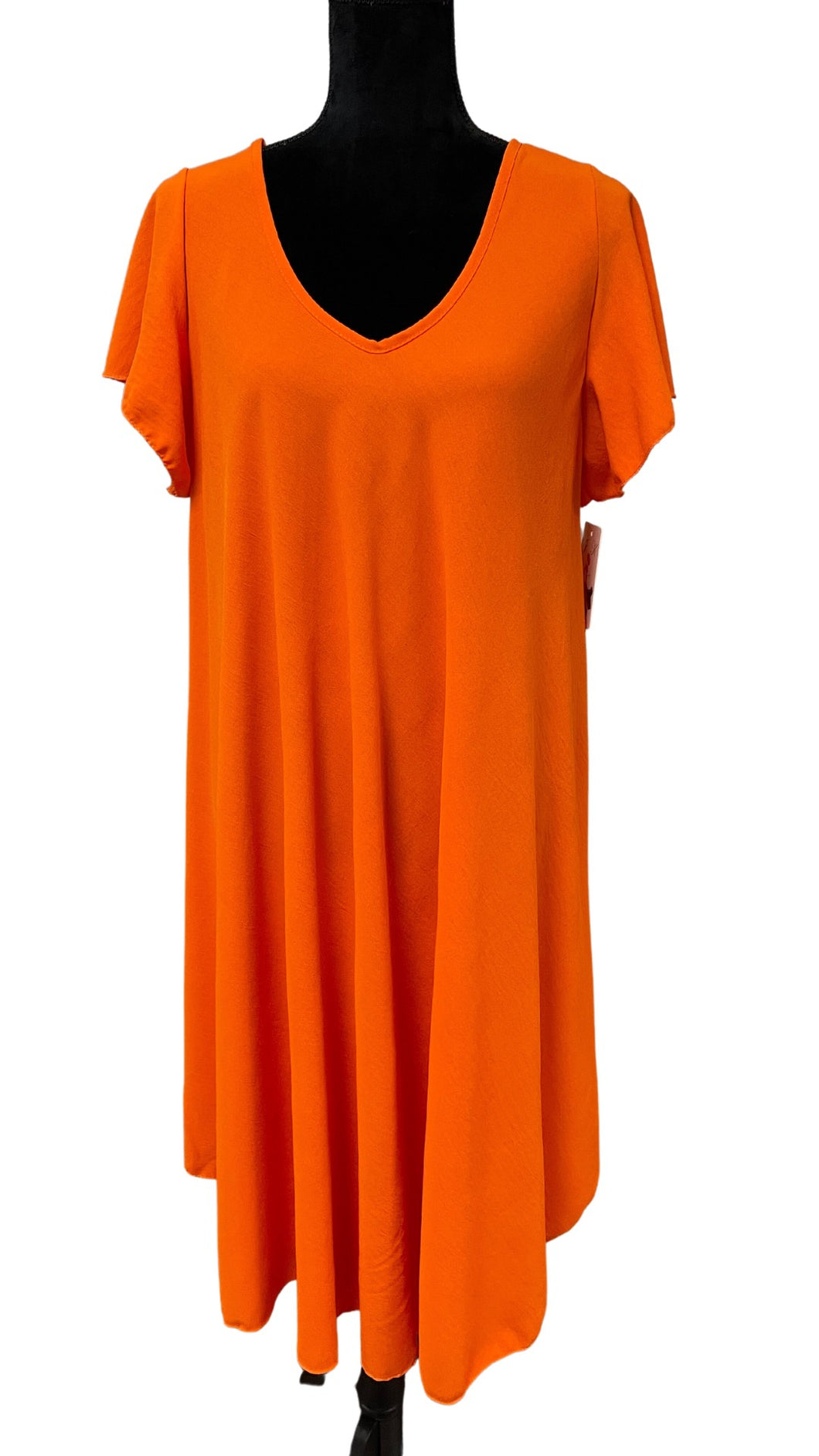 Jednostavna haljina od viskoze, grudi do 122 cm, CRNA